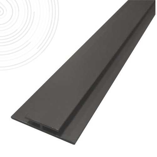 Profilé Jonction panneaux muraux - Hauteur : 2,55 m - Finition Noir Mat