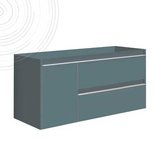 Bloc meuble à suspendre BOSTON - Larg. 100 cm -  Bleu Paon