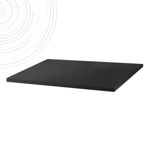 Plan Marbre Microtec VENIZ - Larg. 60 cm - Coloris Noir - Sans vasque
