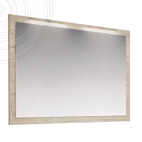 Miroir à suspendre NUDEA - 120x80 cm - Encadré Cognac - Epaisseur : 3mm