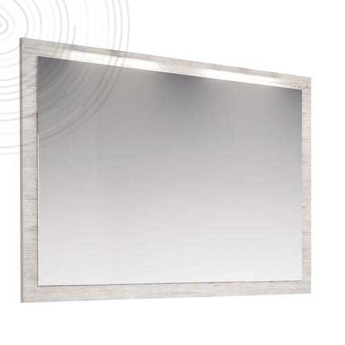 Miroir à suspendre NUDEA - 120x80 cm - Encadré Nordic - Epaisseur : 3mm