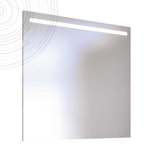 Miroir éclairant LED à suspendre VENIZ - Verre épaisseur 4mm - Dim. 80x80cm