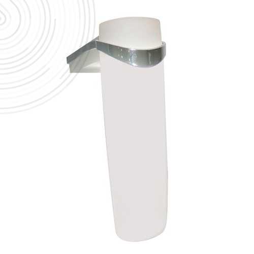 Spot simple LED - A visser sur champ de miroir de salle de bain - Haut. 11,7cm