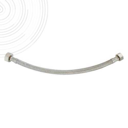 Flexible sanitaire - 2 écrous tournants 3/8" - 1/2" - Longueur : 300mm - DN8