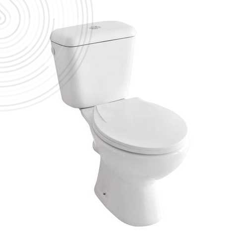 Pack WC 501512028 avec bride Sortie Horizontale - H71,4xl36x65,8cm - céramique blanche