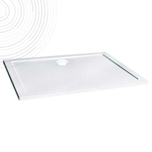 Receveur BULL - 80 x 120 cm - SMC - Blanc - Extra-plat