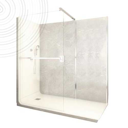 DOUCHE A LA FRANCAISE 150x080CM ORIGINALE ELMER - MARBRE